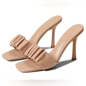 New Tony Bianco Fara Heels in Tan Nappa Leather Size 9.5